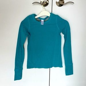 Lululemon Iviva reversible girls long-sleeve shirt. Size 6